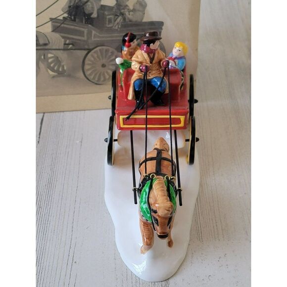 Dept 56 Hitch-up the background 54930 snow village accessory Xmas - Picture 3 of 6
